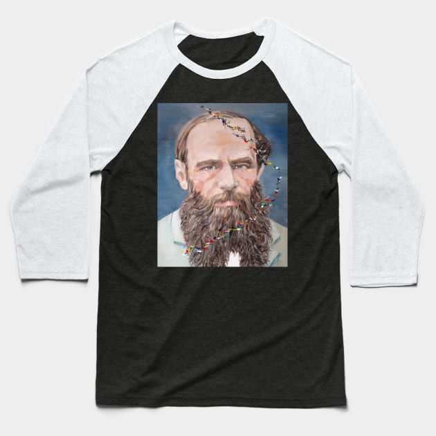 FYODOR DOSTOYEVSKY - oil portrait Baseball T-Shirt by lautir